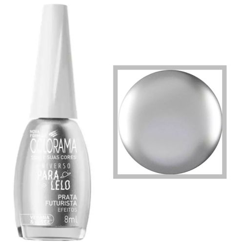 Kit c/9 Esmalte Universo Paralelo Prata Futurista Colorama Kit c/9 Esmalte Universo Paralelo Prata Futurista Colorama