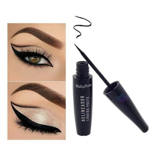 Kit c/9 Delineador Líquido Preto Hb8406 Ruby Rose Kit c/9 Delineador Líquido Preto Hb8406 Ruby Rose