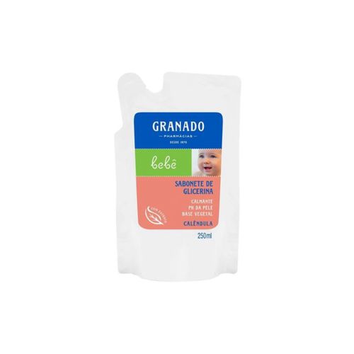 Kit c/4 Sabonete Liquido Infantil Granado Bebê Refil 250ml Calendula
