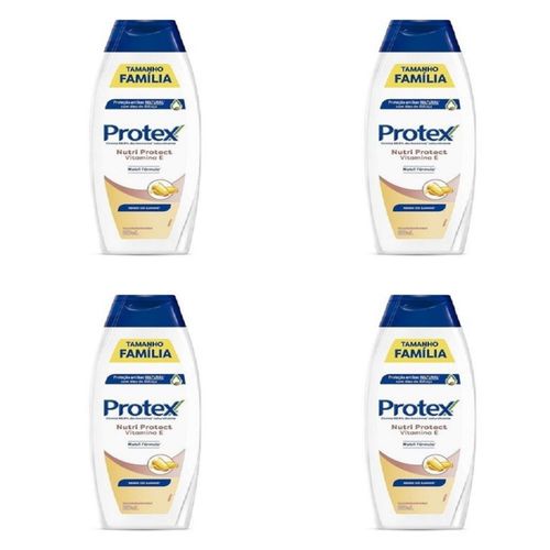 Kit c/4 Sabonete Líquido Protex Vitamina E 650ml