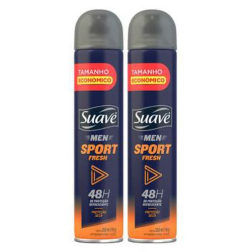 Kit c/2 Unidades de Desodorante Suave Aero Men Sport 200ml