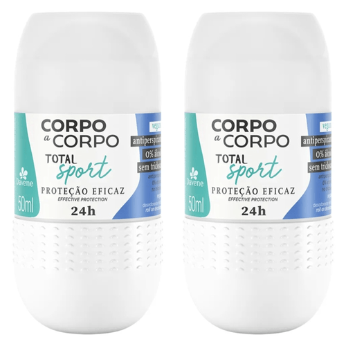 Kit c/2 Unidades de Davene Desodorante Roll-On Total Sport