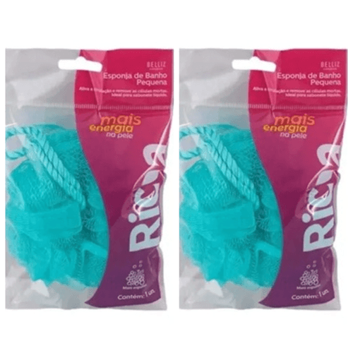 Kit c/2 Unidades de Esponja Para Banho Grande Ricca 300