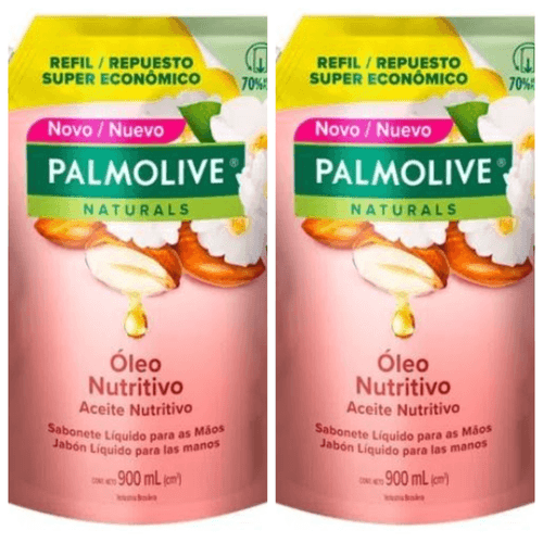 Kit c/2 Sabonetes Líquido Palmolive 900ml Refil