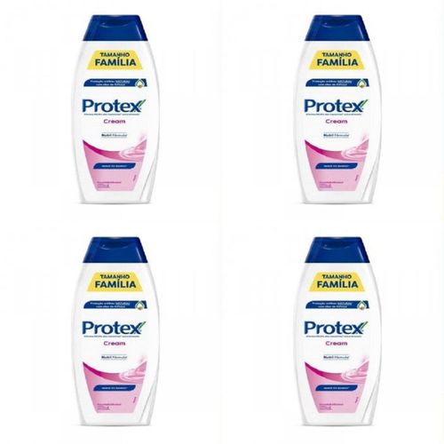 Kit c/4 Sabonetes Líquido Protex Cream 650ml