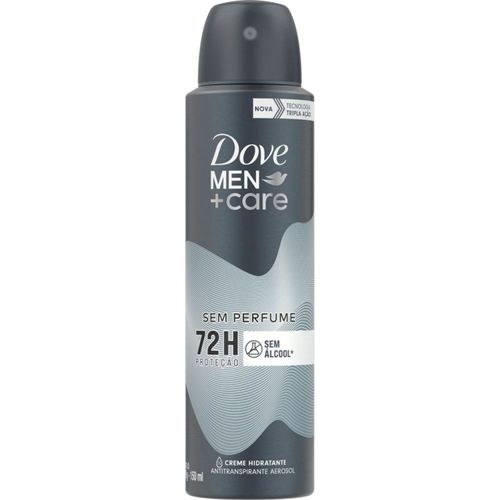 Kit c/4 Unidades de Desodorante Antitranspirante Dove Aerosol Men+Care Sem Perfume 150ml