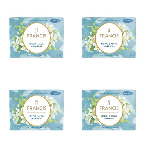 Kit c/4 Sabonetes Francis Clássico 90g Marinho