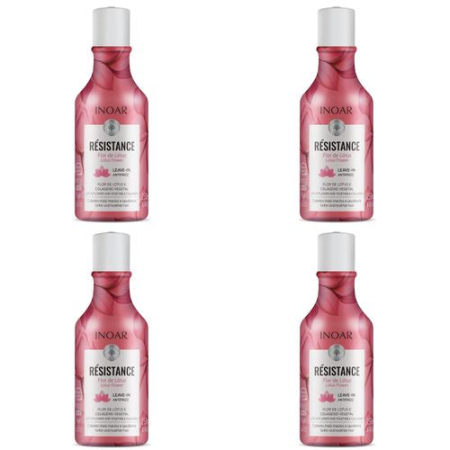 Kit c/4 Leave-In Inoar 250ml Resistance Flor De Lotus Kit c/4 Leave-In Inoar 250ml Resistance Flor De Lotus