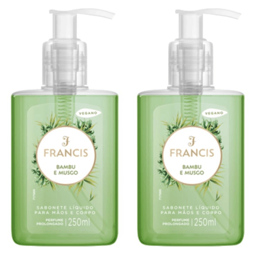Kit c/2 Sabonetes Líquido Francis Pump 250ml Verde