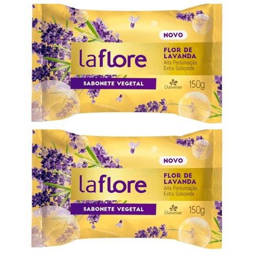 Kit c/2 Sabonetes Davene Laflore Lavanda150g cada Kit c/2 Sabonetes Davene Laflore Lavanda150g cada