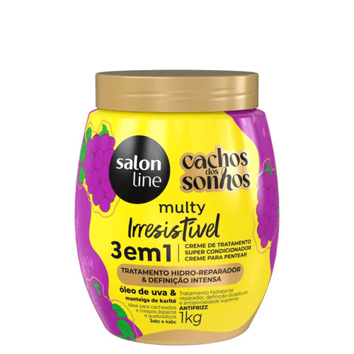 Salon Line Cr P/Pent Kids Uva 3 Em1 Cachos 1K