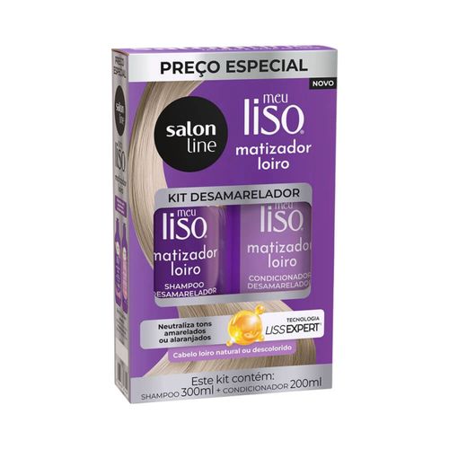 Salon Line Kit Meu Liso Shampoo + Condicionador Matizador Loiro Salon Line Kit Meu Liso Shampoo + Condicionador Matizador Loiro
