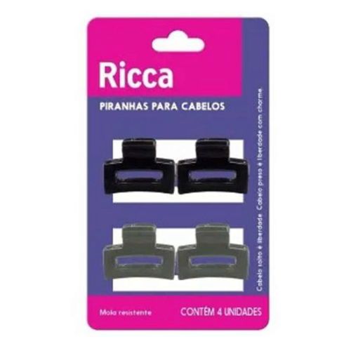 Piranha Ricca Glam Mini Com 4 Unidades Piranha Ricca Glam Mini Com 4 Unidades