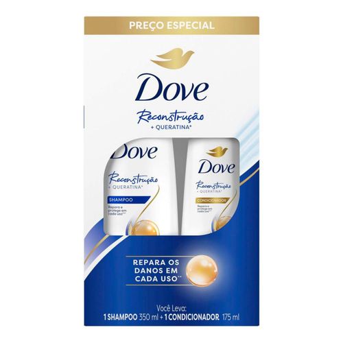 Kit Dove Reconstrução Shampoo 350ml + Condicionador 175ml Kit Dove Reconstrução Shampoo 350ml + Condicionador 175ml