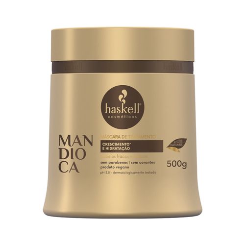 Máscara para Hidratação e Fortalecimento Haskell Mandioca 500g Máscara para Hidratação e Fortalecimento Haskell Mandioca 500g