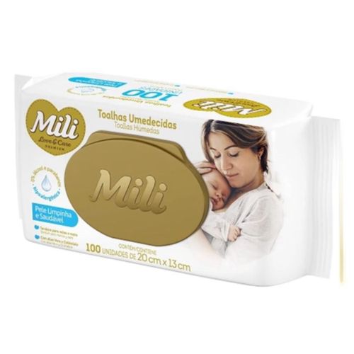 Toalha Umedecida Mili Lovecare 100 Unidades Toalha Umedecida Mili Lovecare 100 Unidades
