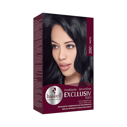 Tonalizante Haskell Excllusiv Tom 200 Preto Tonalizante Haskell Excllusiv Tom 200 Preto