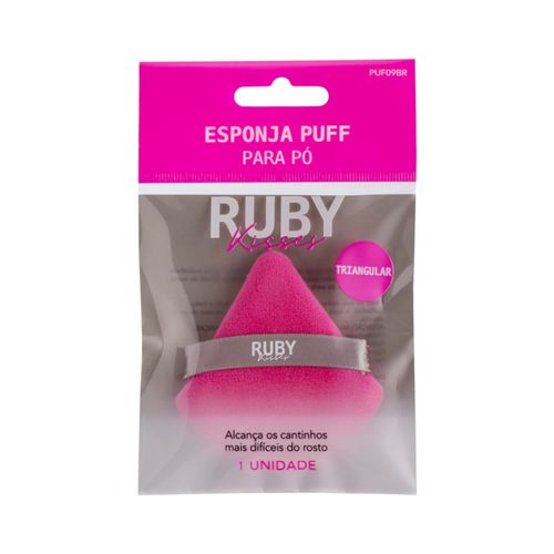 Ruby Kisses Puff Triangular Cinza E Rosa Ruby Kisses Puff Triangular Cinza E Rosa