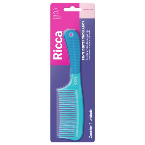 Pente Ricca Colors Dentes Ondulados Pente Ricca Colors Dentes Ondulados