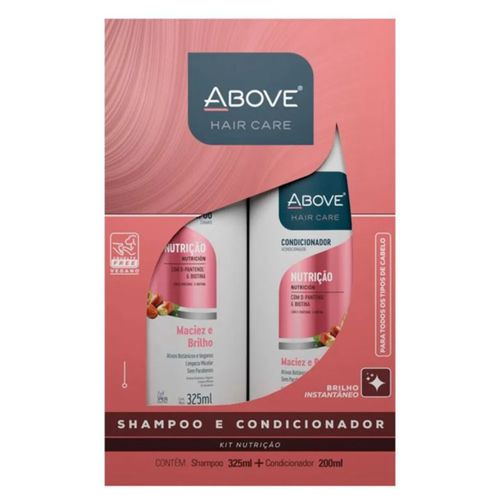 Shampoo + Condicionador Above 325ml + 200ml Nutrição Shampoo + Condicionador Above 325ml + 200ml Nutrição