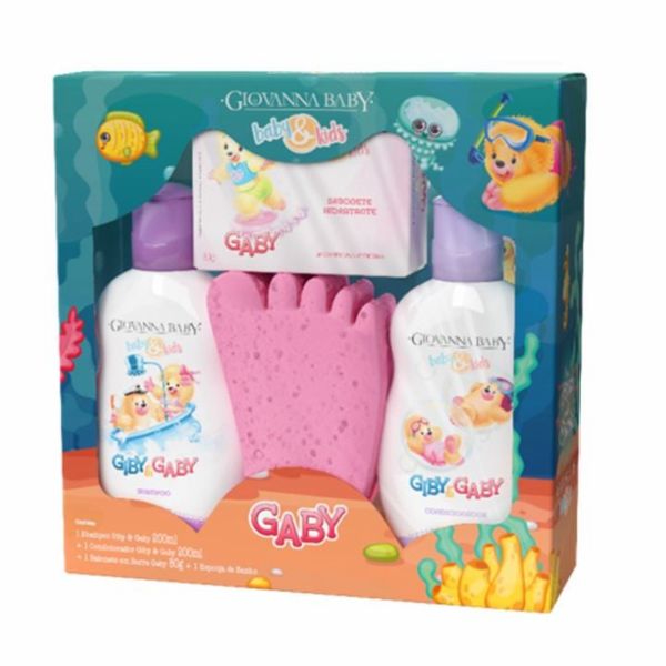Kit Giovanna Baby Hora Do Banho Rosa Gaby