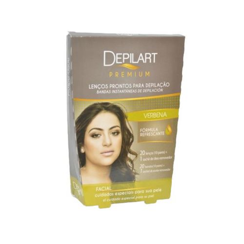 Lenços Depilart P/Depilação Verbena 20 Unidades Lenços Depilart P/Depilação Verbena 20 Unidades
