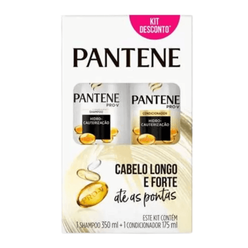 Kit Pantene Hidro Cauterização Shampoo 350ml + Condicionador 175ml Kit Pantene Hidro Cauterização Shampoo 350ml + Condicionador 175ml