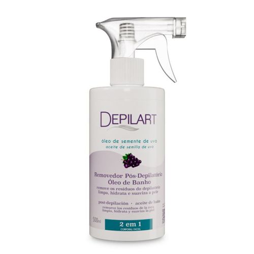 Removedor Pós Depilação Depilart 500ml Óleo De Uva Removedor Pós Depilação Depilart 500ml Óleo De Uva