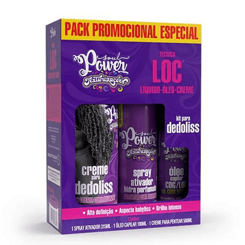 Kit Texturizações Dedoliss Técnica LOC - Soul Power Kit Texturizações Dedoliss Técnica LOC - Soul Power