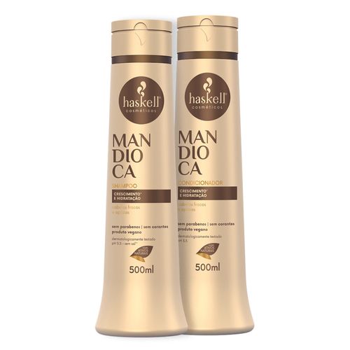Kit Mandioca Shampoo e Condicionador 500ml Kit Mandioca Shampoo e Condicionador 500ml
