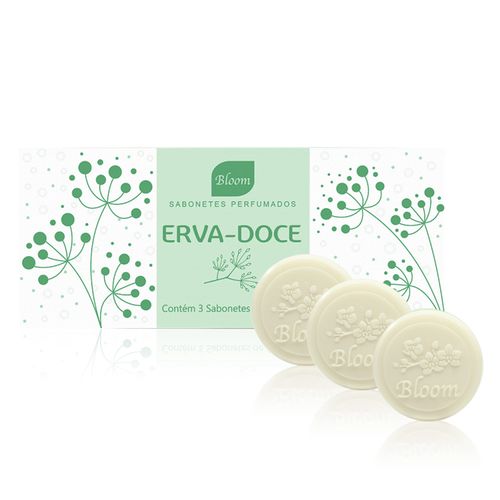 Sabonete Bloom Estojo Com 3x90g Erva Doce