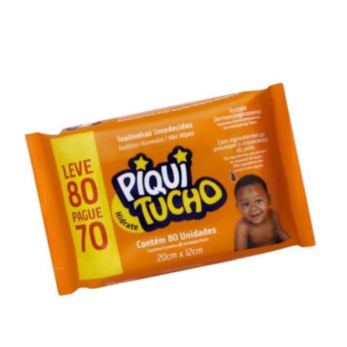 Lenço Umedecido Piquitucho Hidrate 80 Unidades Lenço Umedecido Piquitucho Hidrate 80 Unidades