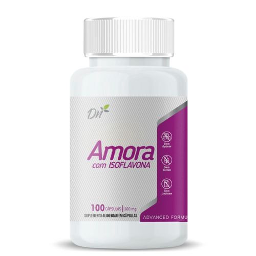 Amora com Isoflavona 100 cápsulas 500mg Denature Amora com Isoflavona 100 cápsulas 500mg Denature