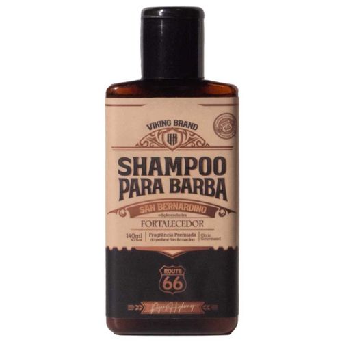 Shampoo Para Barba San Bernardino Fortalecedor Route 66 140mL Viking Shampoo Para Barba San Bernardino Fortalecedor Route 66 140mL Viking