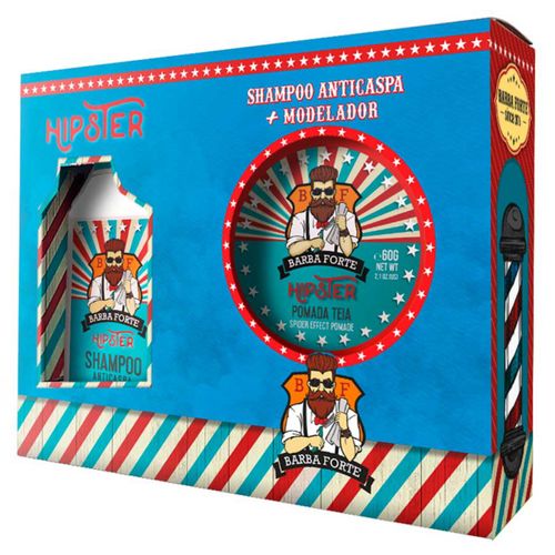 Combo Hipster: Shampoo Anticaspa + Pomada Teia Barba Forte Combo Hipster: Shampoo Anticaspa + Pomada Teia Barba Forte