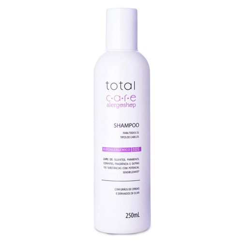Shampoo Hipoalergênico Total Care 250ml - Alergoshop Shampoo Hipoalergênico Total Care 250ml - Alergoshop