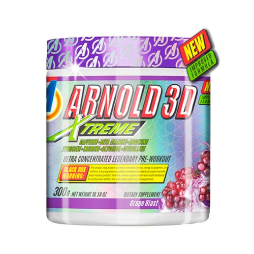 Pré-Treino Arnold 3D Xtreme 300g Uva Arnold Nutrition
