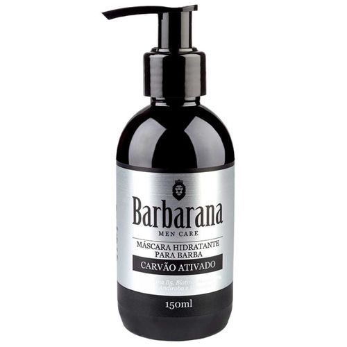Máscara Hidratante Para Barba Carvão Ativado 150mL Barbarana Máscara Hidratante Para Barba Carvão Ativado 150mL Barbarana