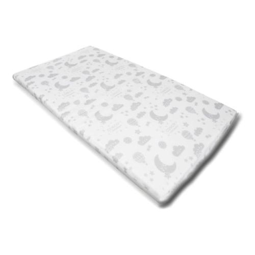 Colchonete Para Berço TAM 2 (95x61x4) Cosco Branco Estampado Colchonete Para Berço TAM 2 (95x61x4) Cosco Branco Estampado