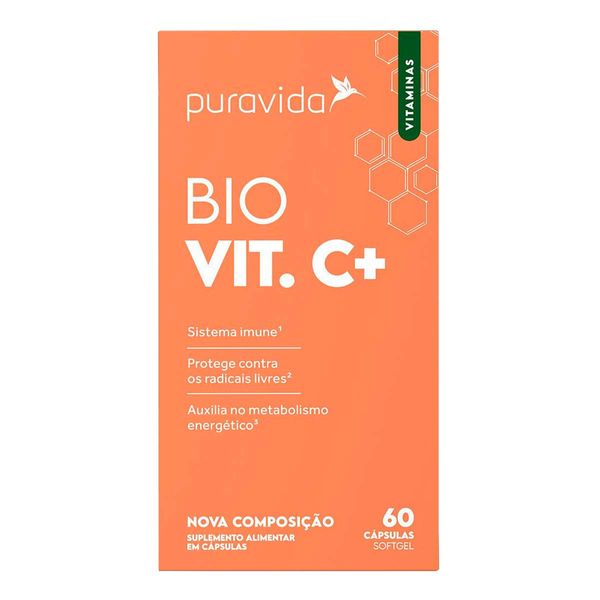 Suplemento Alimentar Puravida Vitamina C Lipossomal 60 cápsulas