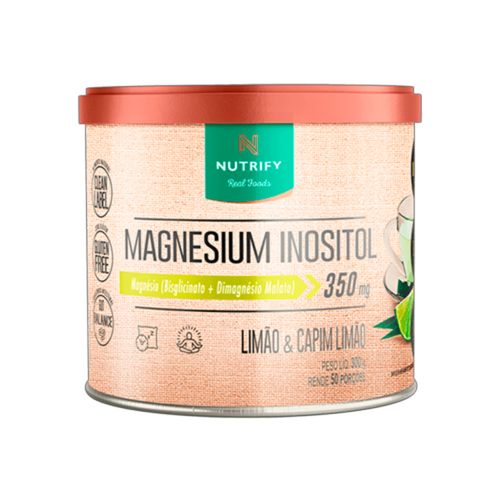 Magnésio Inositol Limão e Capim Limão Nutrify 300g