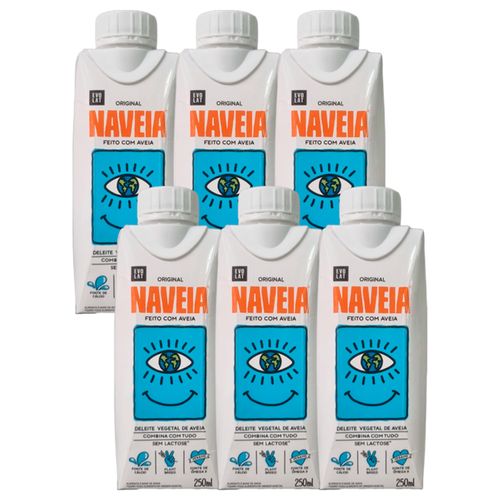 Kit 6X: Bebida Vegetal de Aveia Original Naveia 250ml Kit 6X: Bebida Vegetal de Aveia Original Naveia 250ml