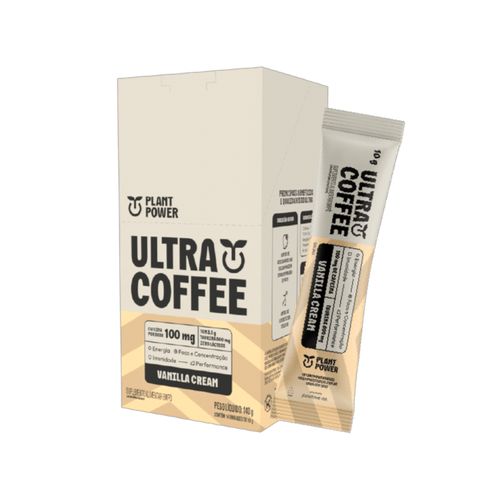 Ultracoffee Vanilla Cream Vegano 10g Display 14 Sachês Vanilla Cream