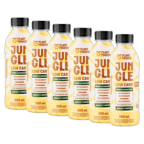 Kit 6X: Bebida Isotônica Low Carb Abacaxi e Hortelã Jungle 500ml