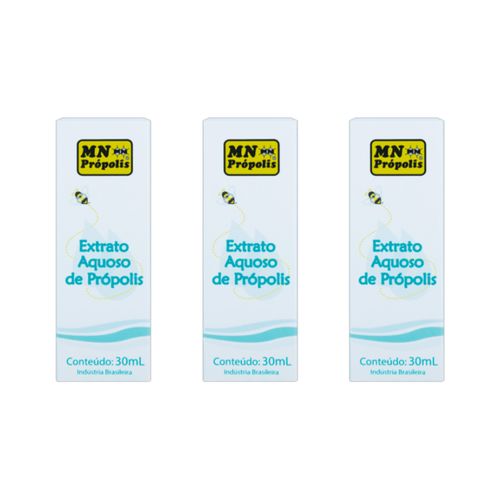 Kit 3X: Extrato de Própolis Aquoso MN Food 30ml Kit 3X: Extrato de Própolis Aquoso MN Food 30ml