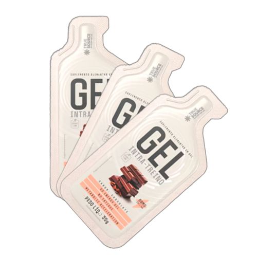 Kit 3X: Gel Intra Treino Chocolate + Cafeína True Source 35g