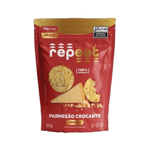Snack de Parmesão Crocante Original Repeat 25g Snack de Parmesão Crocante Original Repeat 25g