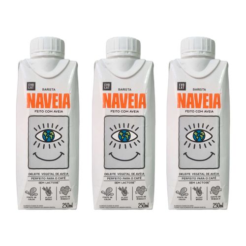 Kit 3X: Bebida Vegetal de Aveia Barista Naveia 250ml