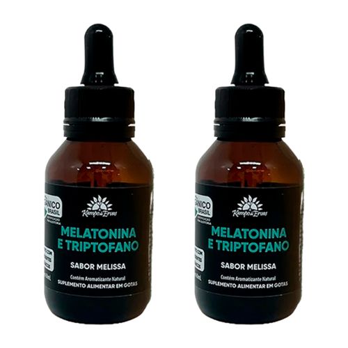 Kit 2X: Melatonina e Triptofano Líquido Orgânico Kampo de Ervas 60ml Kit 2X: Melatonina e Triptofano Líquido Orgânico Kampo de Ervas 60ml
