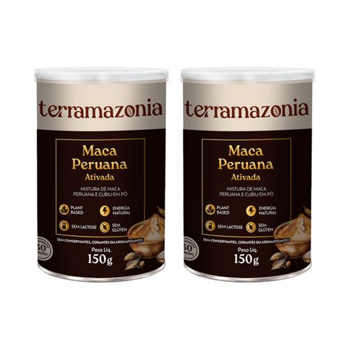 Kit 2X: Maca Peruana Ativada Sem Glúten Terramazonia 150g